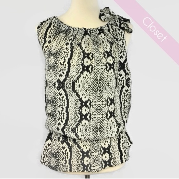 LOFT Tops - LOFT by Ann Taylor Reptile Print Sleeveless Blouse